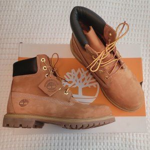 AUTHENTIC TIMBERLAND 6" Weatherproof Suede Boot in Wheat Nubuck NIB